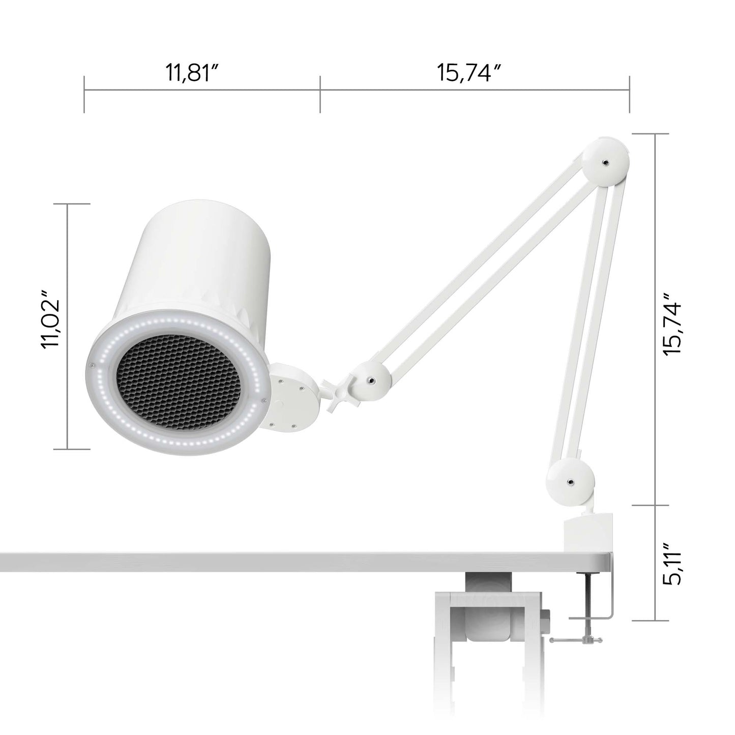 Alize nail dust collector with table mount