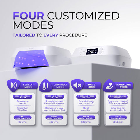 Lámpara LED UV inteligente para uñas (inalámbrica)